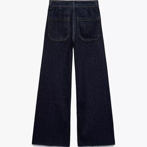 Zara blue Wide-Leg Jeans